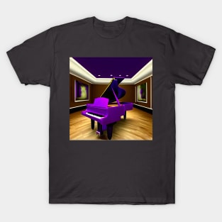 A Purple Piano In A Speciaaly Designed Room For The Piano T-Shirt